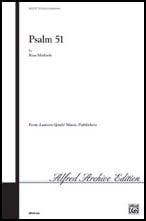 Psalm 51 SATB choral sheet music cover